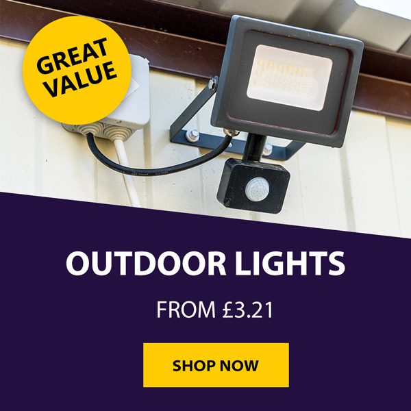 OUTDOOR LIGHTS FROM £3.21