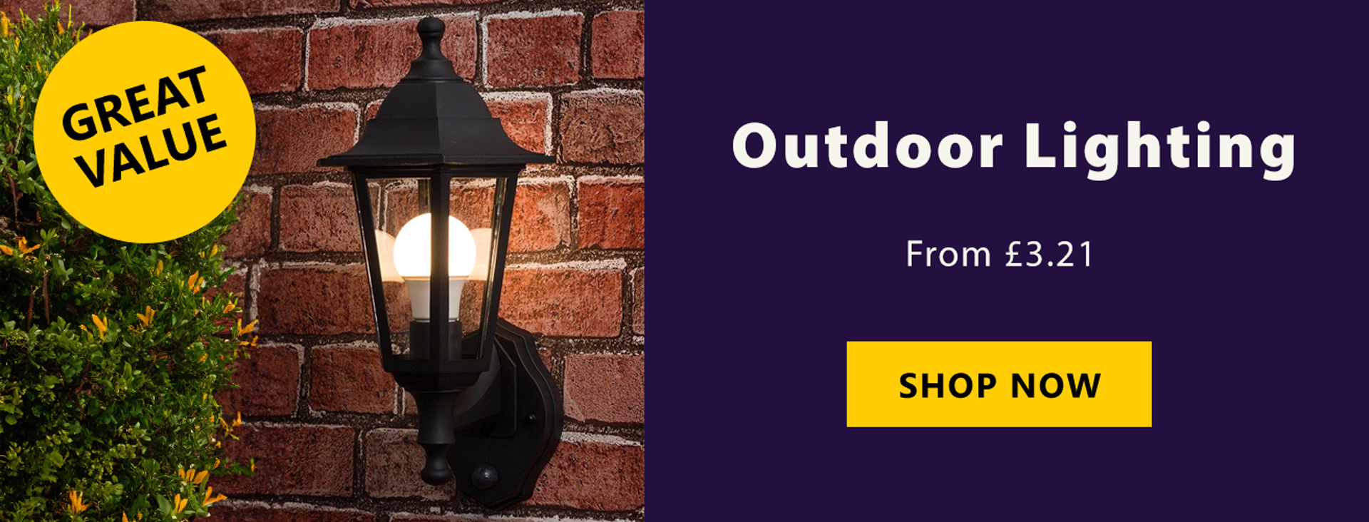 Outdoor Lights from £3.21