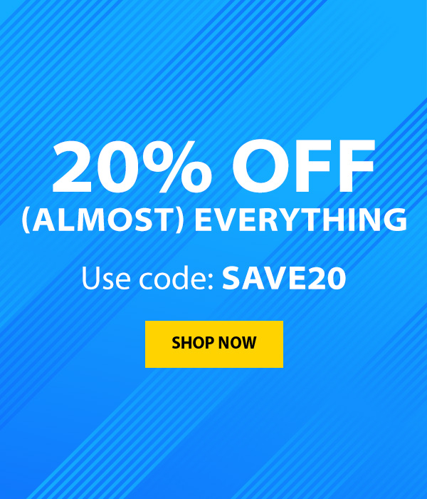 20% off almost everything | use code: SAVE20